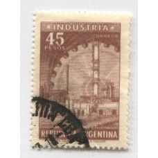 ARGENTINA 1965 GJ 1316 VARIEDAD NO CATALOGADA DOBLE IMPRESIÓN TOTAL, SOLO CONOCEMOS UNOS MUY POCOS USADOS RARISIMO